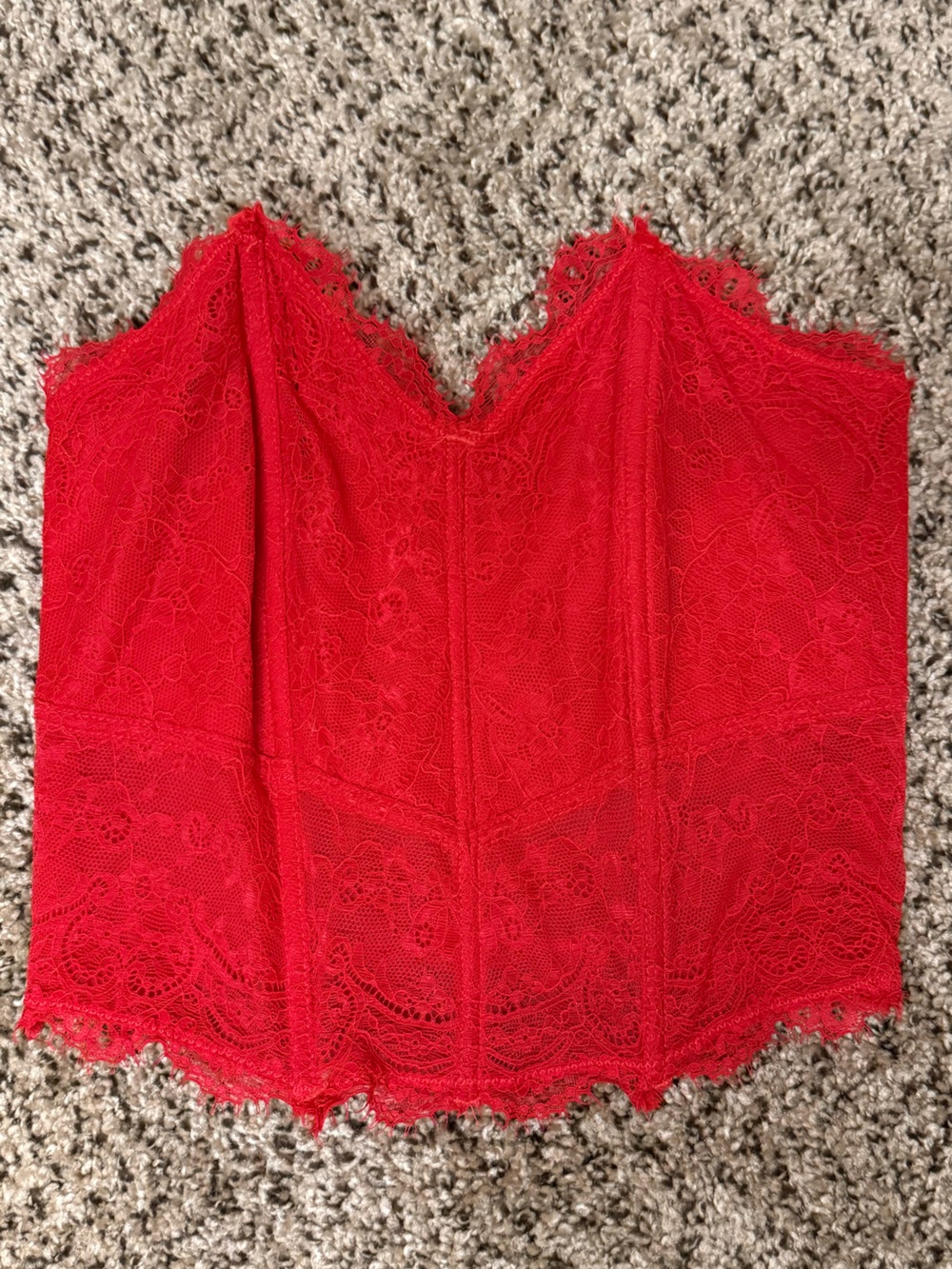 Red Lace corset Bralette - Women Intimates